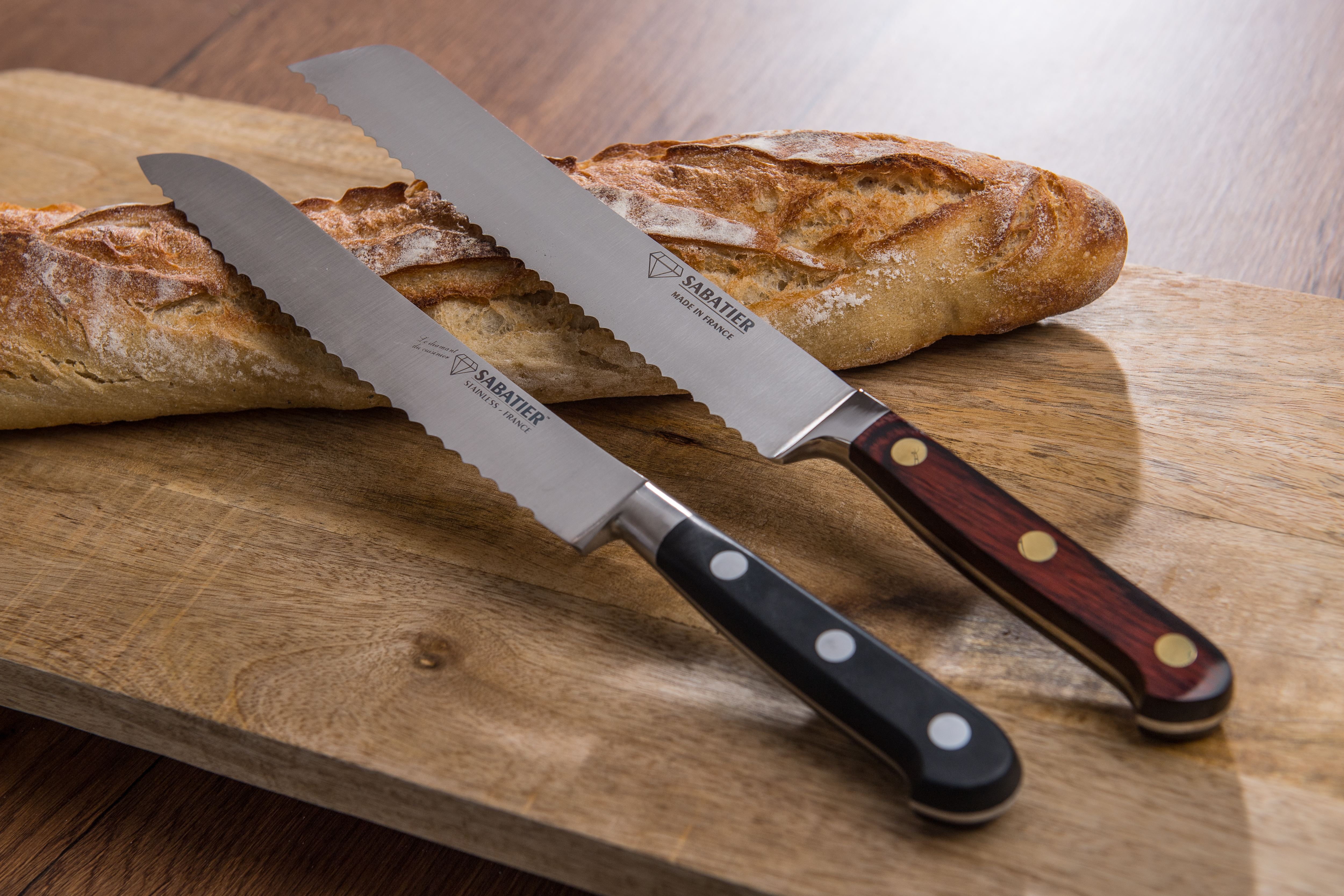 Couteau Sabatier Perigord Santoku alvéolé 18cm noyer - Barbecue & Co